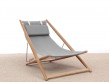 Chaise longue scandinave modèle H55. 