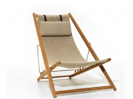 Chaise longue scandinave modèle H55. 