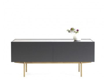 Enfilade scandinave Luc Wood  160 2 tiroirs