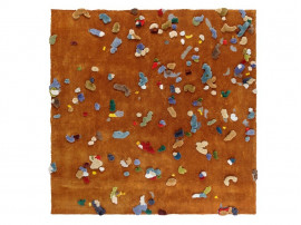 Tapis scandinave modèle Chaos Caramel 2 dimensions