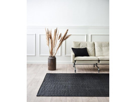 Tuscany Leather Rugs Black 2 dimensions 