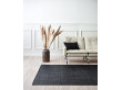 Tapis scandinave Tuscany cuir noir 2 dimensions