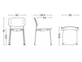 Chaise scandinave Soft Edge 10