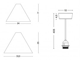 30 degrees pendant lamp. 2 size