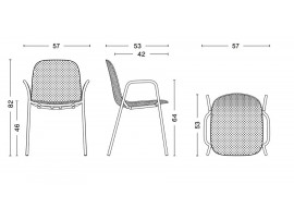 Fauteuil scandinave d'exterieur modèle 13Eighty