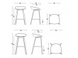 About A Stool AAS 32 Bar Stool  65 cm or 74 cm