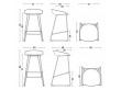 About A Stool AAS 38 Bar Stool  64 cm or 75 cm 