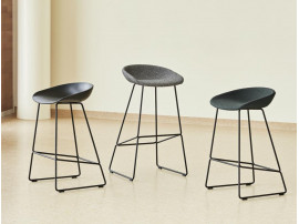 About A Stool AAS 39 Bar Stool  64 cm or 75 cm upholstered