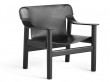 Fauteuil scandinave Bernard en cuir 