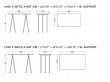 Table haute Loop Stand. 4 dimensions. 6 à 12 pers.