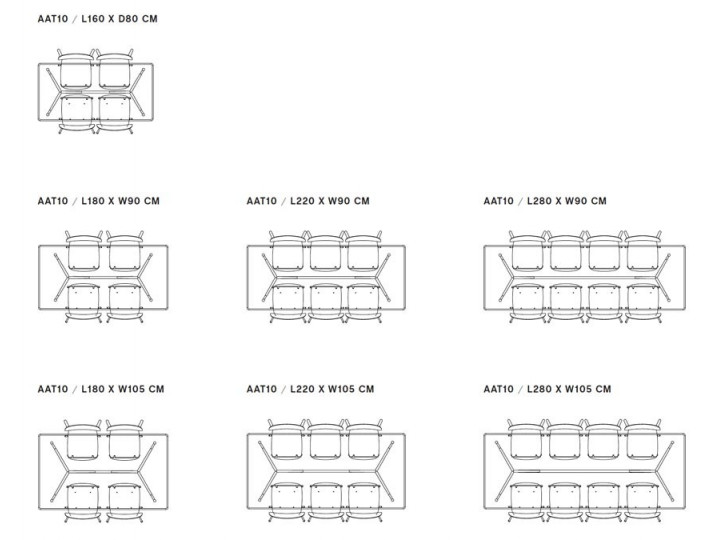 AAT 10 working table. 7 sizes | Galerie Møbler