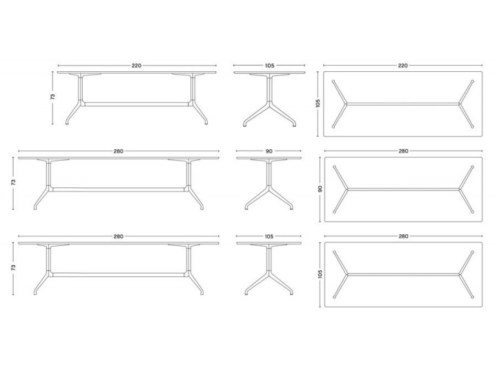 AAT 10 working table. 7 sizes | Galerie Møbler