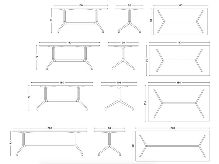 AAT 10 working table. 7 sizes | Galerie Møbler