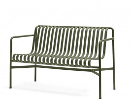 Palissade outdoor dining bench