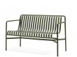 Palissade outdoor dining bench