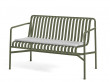 Palissade outdoor dining bench