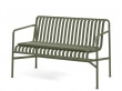 Palissade outdoor dining bench