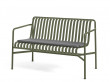 Palissade outdoor dining bench