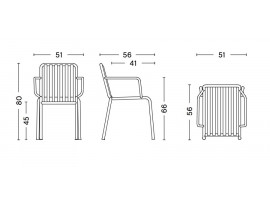 Fauteuil scandinave d'extérieur Palissade Armchair