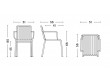 Palissade outdoor arm chair