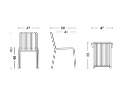 Palissade outdoor chair hot galvanized