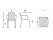Palissade outdoor arm chair hot galvanized
