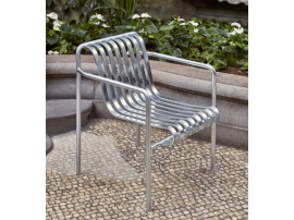 Palissade outdoor dining arm chair hot galvanized