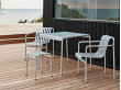 Palissade outdoor table hot galvanized 4 seats 