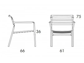 Fauteuil scandinave modèle Straw. 