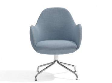 Fauteuil de conférence scandinave modèle Wilmer O57CS pivotant