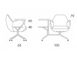 Wilmer Conference chair O58CT with tablets. 