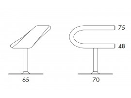 Chaise pivotante scandinave modèle Innovation C. 