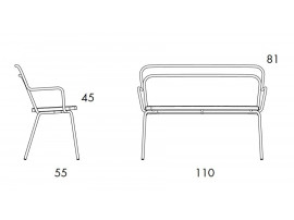 Kaffe bench