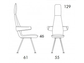 Fauteuil scandinave modèle Poppe 0161HA