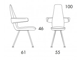 Poppe 0161LA Easy chair