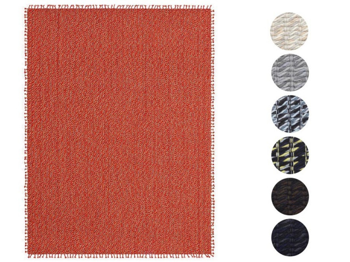 Mid-Century  modern scandinavian rug Sinuous. Custom size. 6 colors