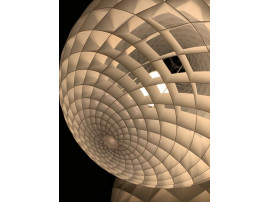 White Patera pendant lamp, 3 sizes