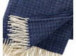 Plaid scandinave modèle Himalaya , en laine merinos et cashemire. 130 x 200 cm