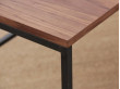 Bureau modèle  Cosmopol small, en noyer et acier. Sur mesure.