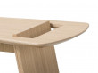 Table basse porte-revues scandinave modèle 6500 chêne naturel. Edition neuve