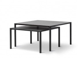 Table basse scandinave modèle Piloti carrée. 4 dimensions, 3 finitions, 2 hauteurs