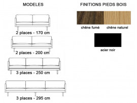 Calmo Chaise sofa, 250 cm ou 295 cm by Hugo Passos