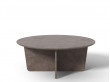 Plateau coffe table in Limestone. Ø: 100 cm