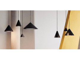 Sandinavian pendant lights model Keglen, 4 dimensions / Black