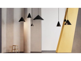 Sandinavian pendant lights model Keglen, 4 dimensions / Black