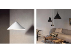 Sandinavian pendant lights model Keglen, 4 dimensions / Black