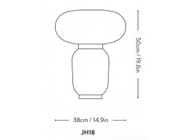 Lampe de table scandinave Formakami JH18