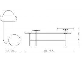 Table basse scandinave Palette JH7