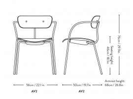 Fauteuil scandinave Pavilion AV2