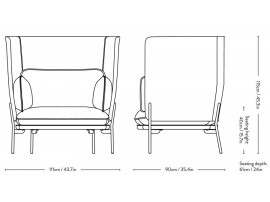 Fauteuil scandinave Cloud LN5 Hight